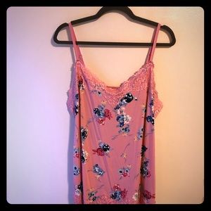 Lane Bryant cami in pretty pink floral